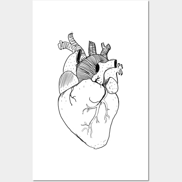 human heart Wall Art by TheAwesomeShop